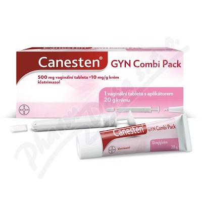 Canesten Gyn Combi Pack 500mg+10mg-g+vag.tbl.1+20g