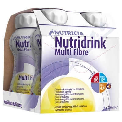 Nutridrink Multi Fibre s pch.vanilka 4x200ml