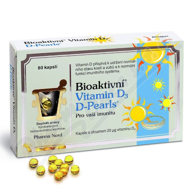 Bioaktivn Vitamin D3 D Pearls cps.80