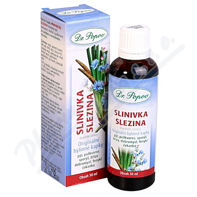 Dr.Popov Kapky bylinn Slinivka-Slezina 50ml