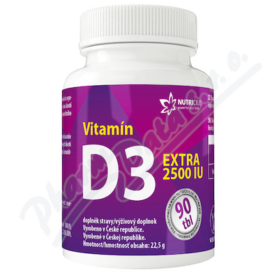 Vitamn D3 EXTRA 2500IU tbl.90