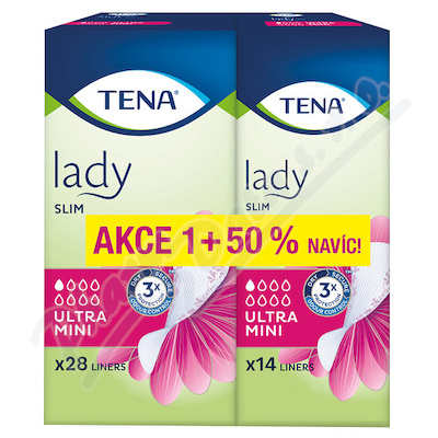 TENA Lady Slim Ultra Mini+50% ink.vlo 42ks 211482