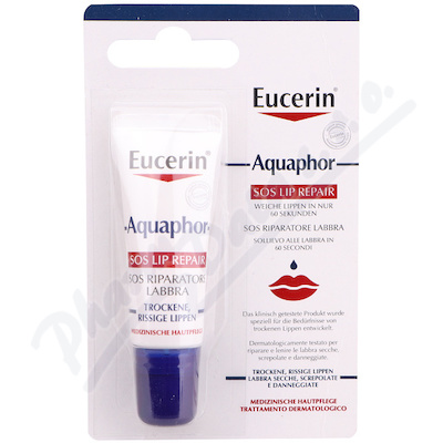 Eucerin Aquaphor SOS regener.balzm na rty 10ml