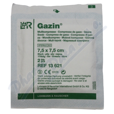 Gza hydrofil.skl.kompr.ster.Gazin 7.5x7.5cm-100ks