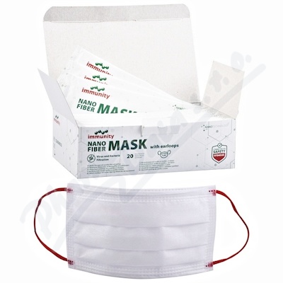 NANO FIBER MASK B stenka s gumikami 20ks