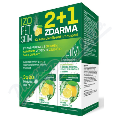 Naturprodukt Izofet Slim um.tbl.60 2+1 zdarma