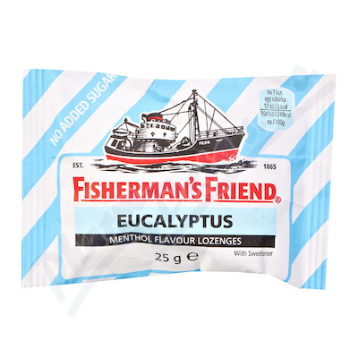 Fishermans Friend bonbny dia eukalyptus-modr 25g