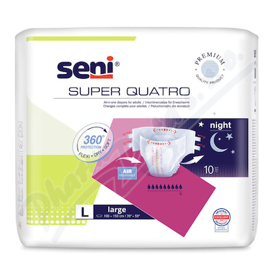 Seni Super Quatro inkon.kalhotky s leptky L 10ks