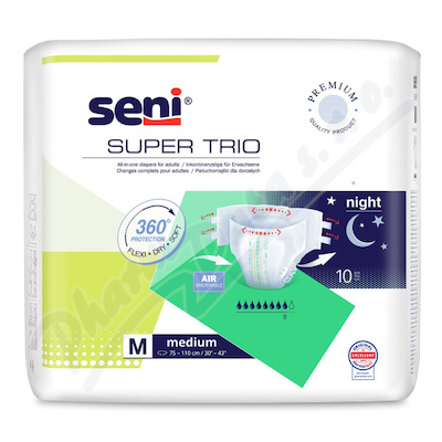 Seni Super Trio inkon.plen.kalh.s leptky M 10ks