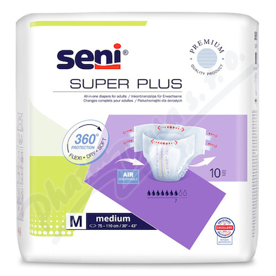 Seni Super Plus inkon.plenkov kalhotky M 10ks