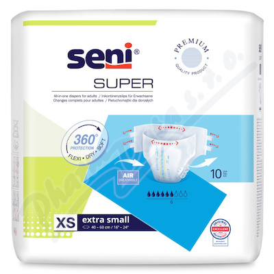 Seni Super inkon.plenkov kalhotky XS 10ks