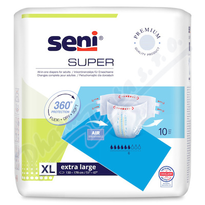 Seni Super inkon.plenkov kalhotky XL 10ks